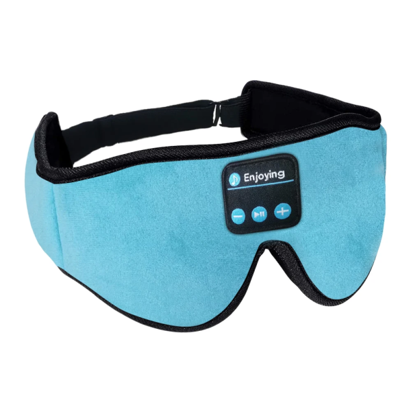bandeau anti-bruit sommeil bleu