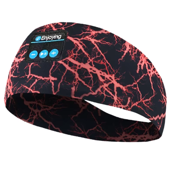 bandeau anti-bruit noir et rouge