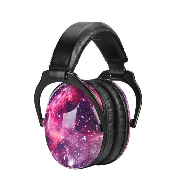 casque anti-bruit violet pour enfants