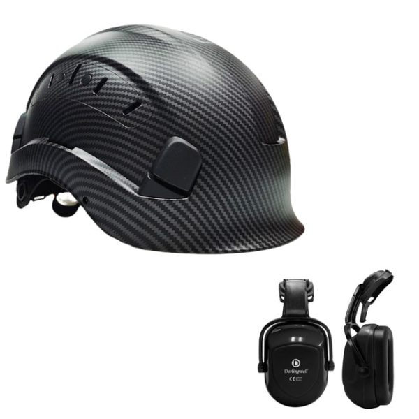 casque de chantier noir